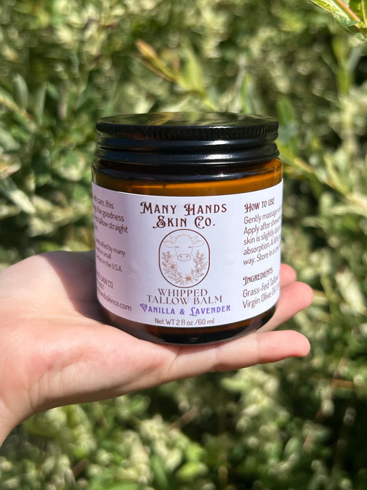 Whipped Tallow Balm Lavender and Vanilla